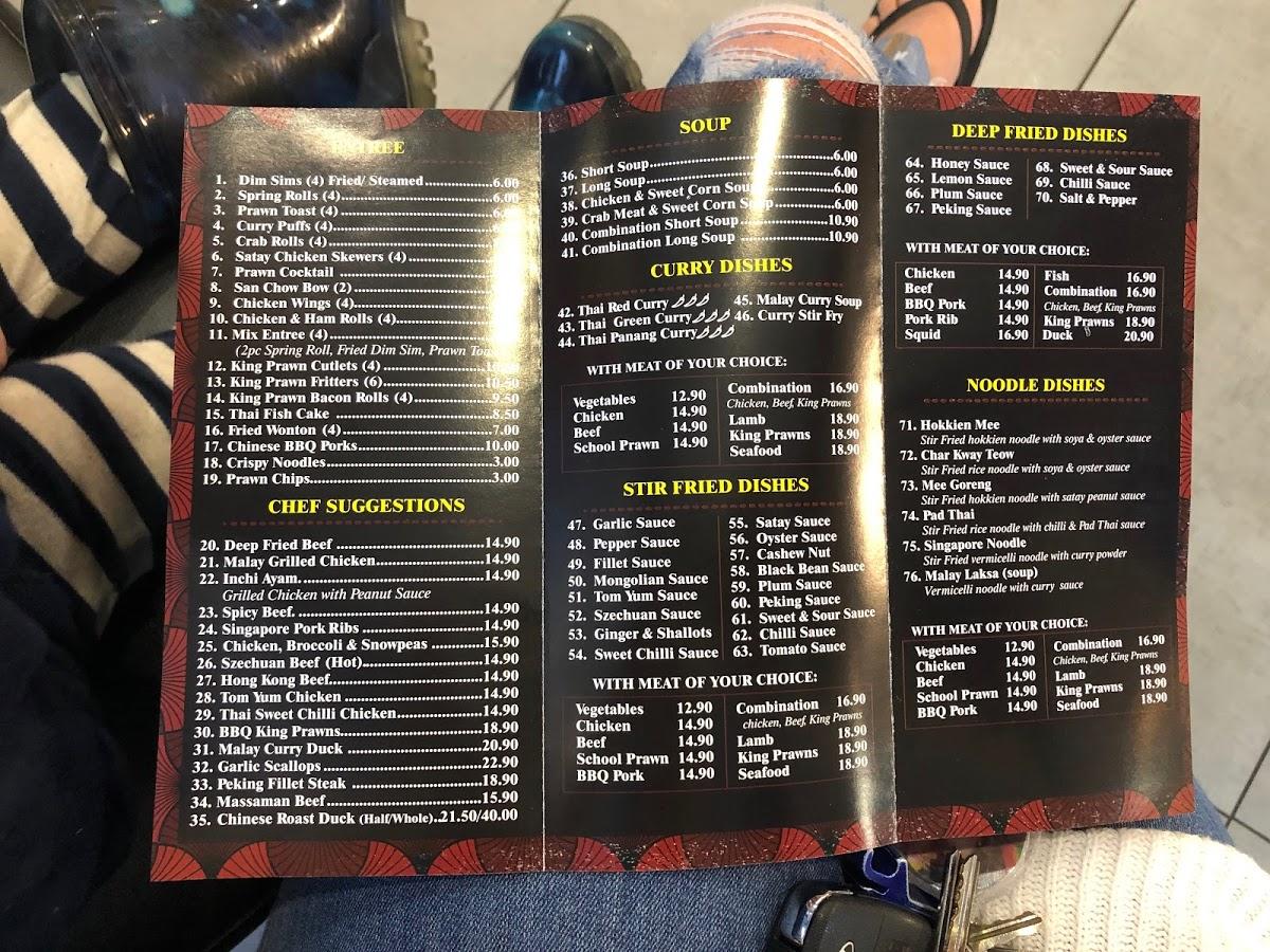 Menu at 3 In 1 Asian Restaurant, Lake Munmorah