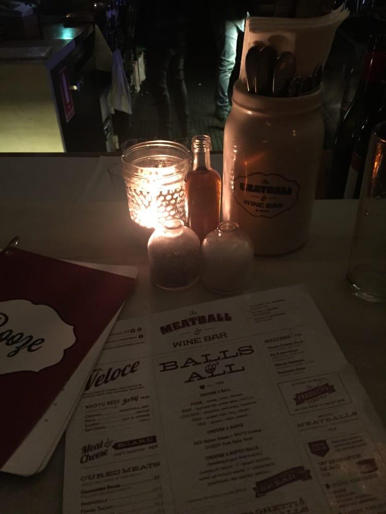 Menu at The Meatball & Wine Bar Flinders Lane, Melbourne, 135 Flinders Ln