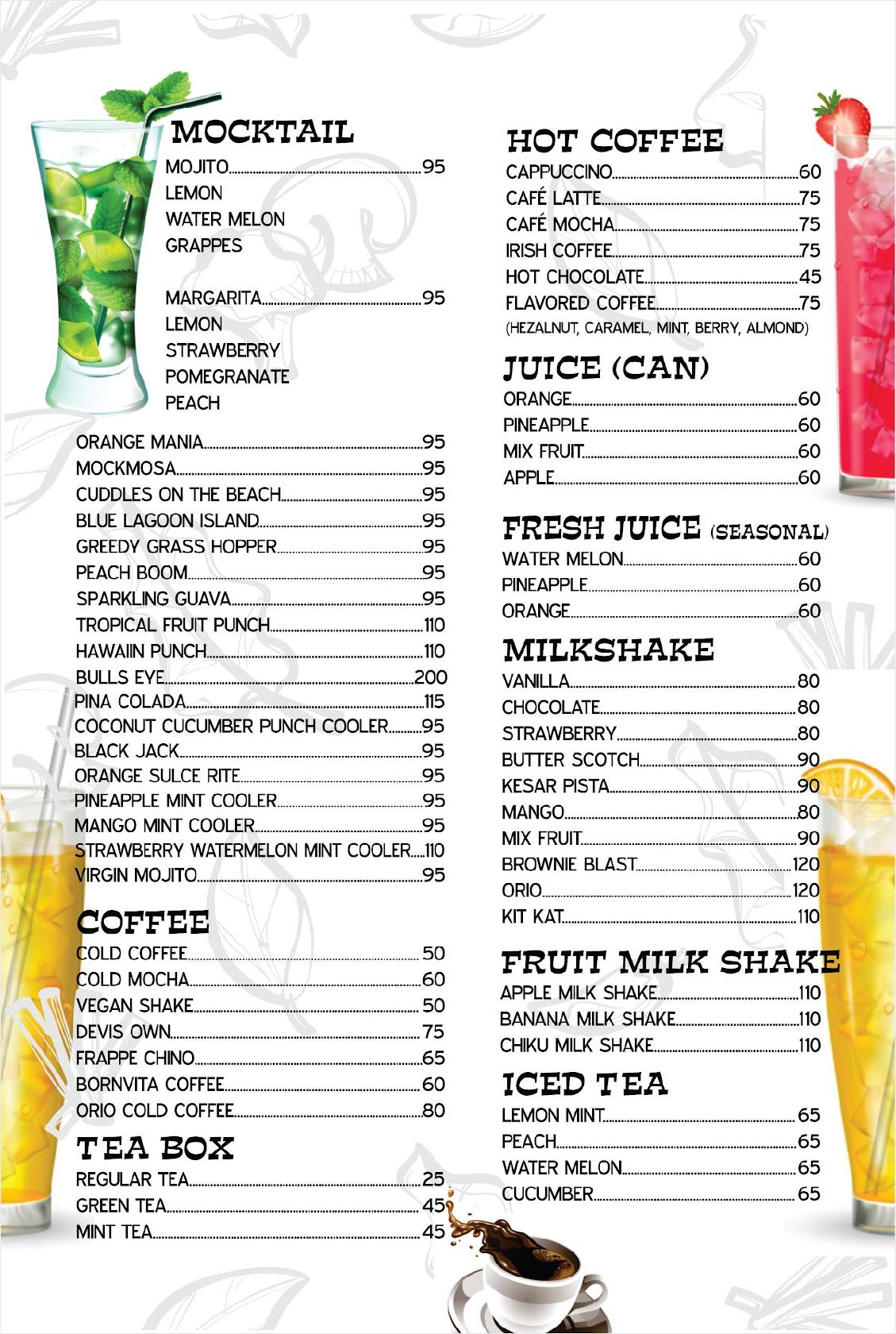 Menu at Sky Rooftop Cafe & Restaurant, Surendranagar