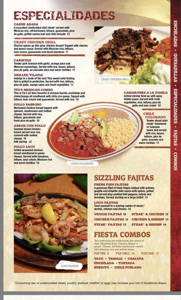 Menu at Loco Mexican Restaurant and Cantina - Fountain Square, Indianapolis