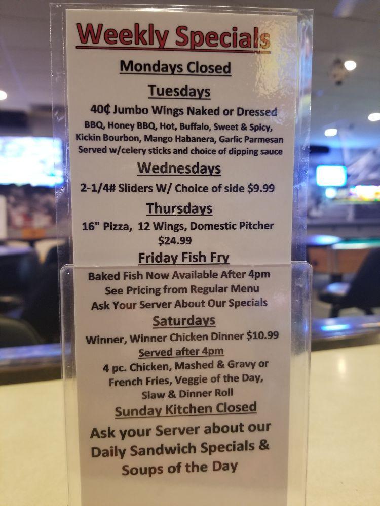 Menu at Fuzzy's Southside Pub & Grill, Waukesha