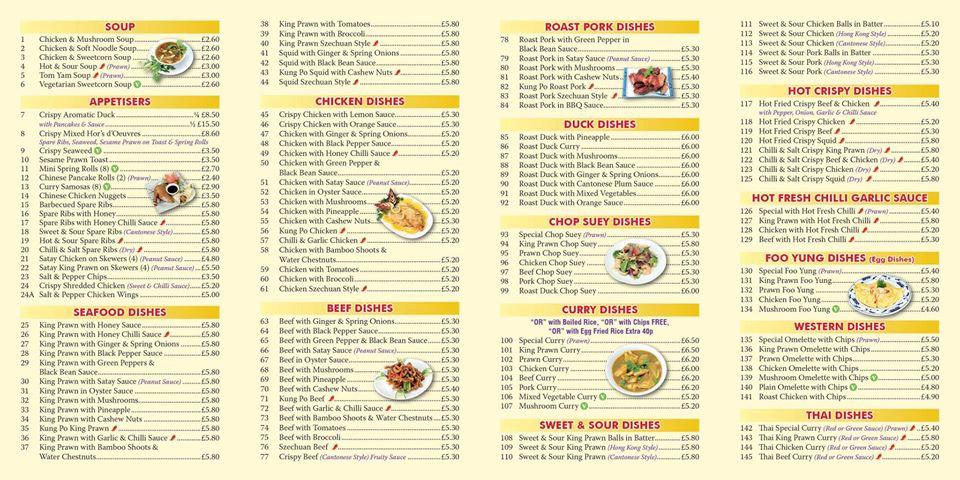 Menu at New World Chinese Takeaway fast food, Yeovil