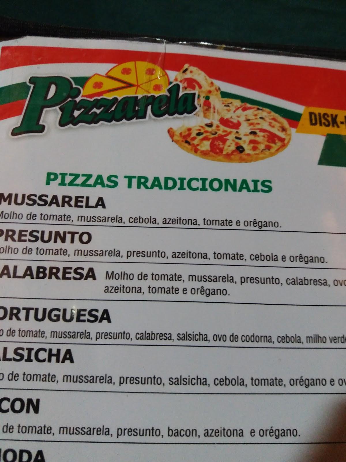 PIZZARELA cardápio