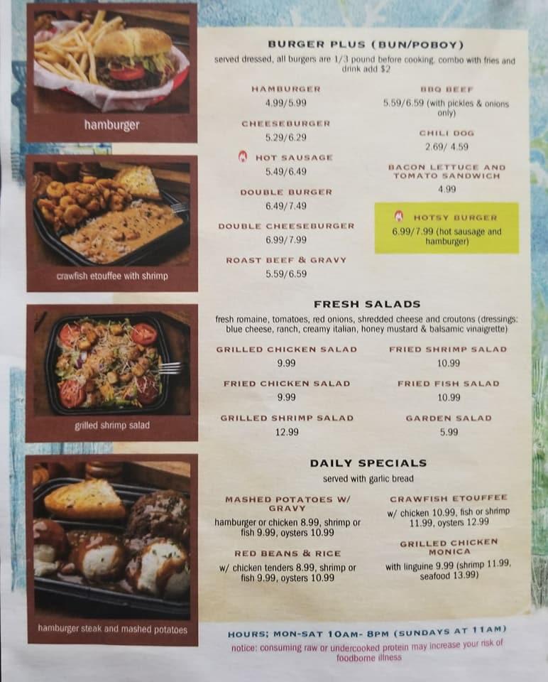 Menu at Skooters Grill & Yogurt restaurant, Madisonville