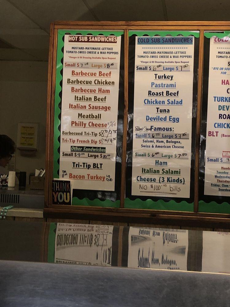 Menu at Sub Shop & Deli restaurant, Madera