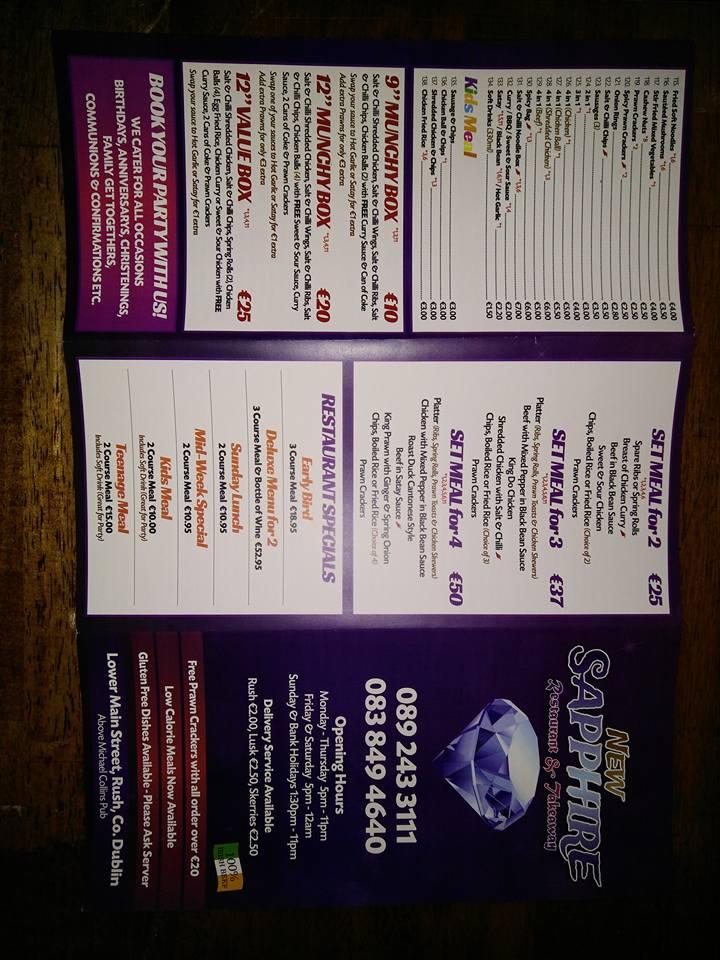 New Sapphire Restaurant in Rush Restaurant reviews