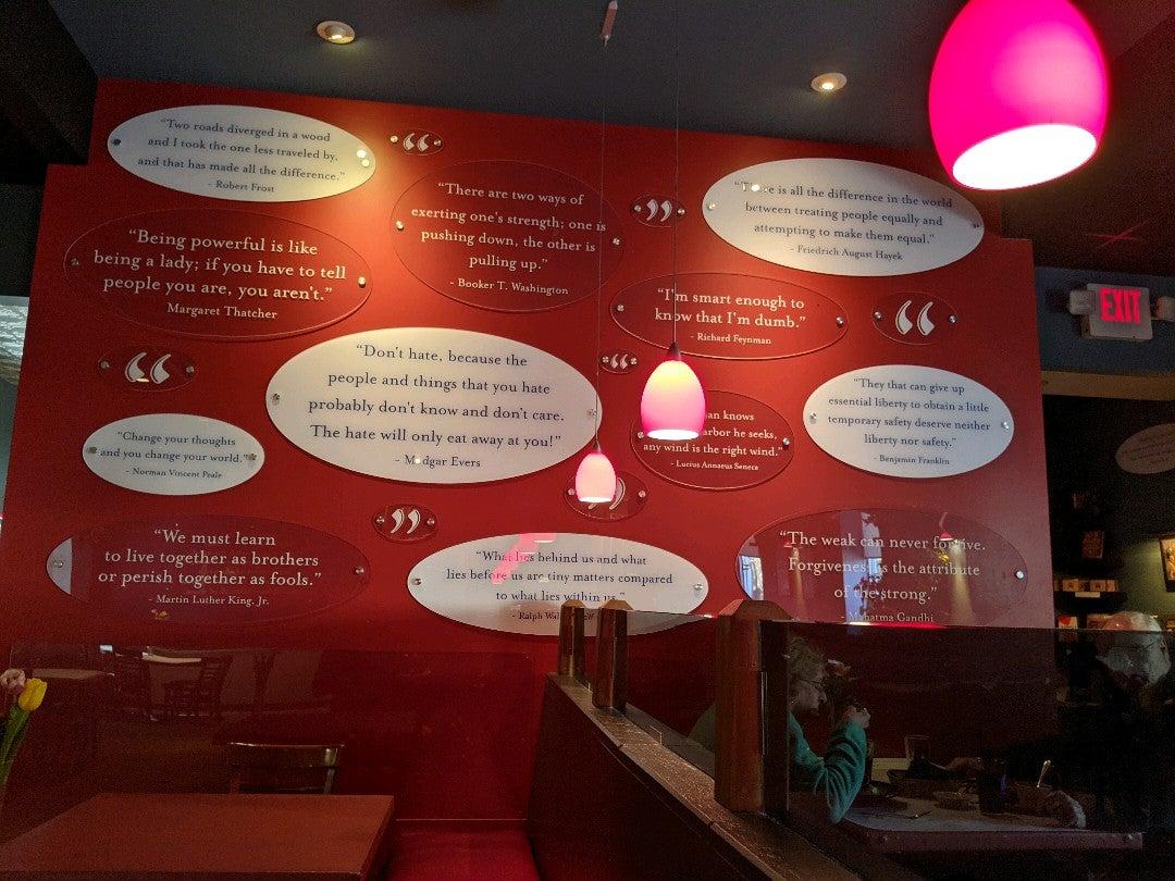 Menu at Food For Thought restaurant, Williamsburg