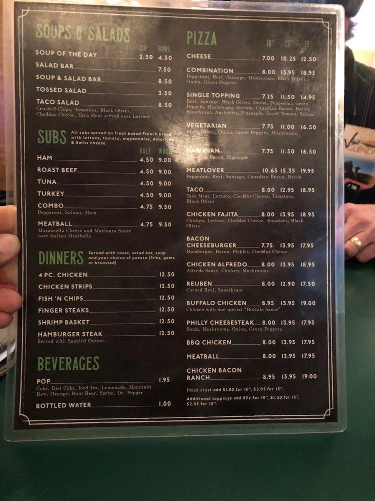 Menu at The Gust Hauf pub & bar, Glendive