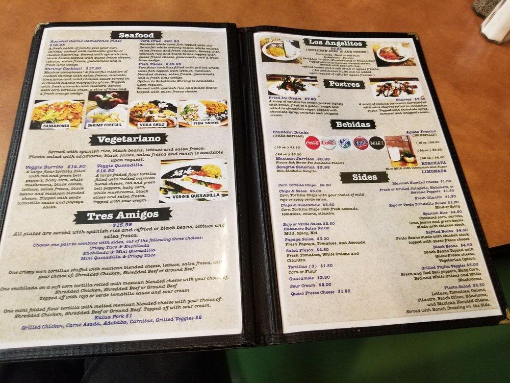 Menu at Chile Relleno restaurant, Kaneohe