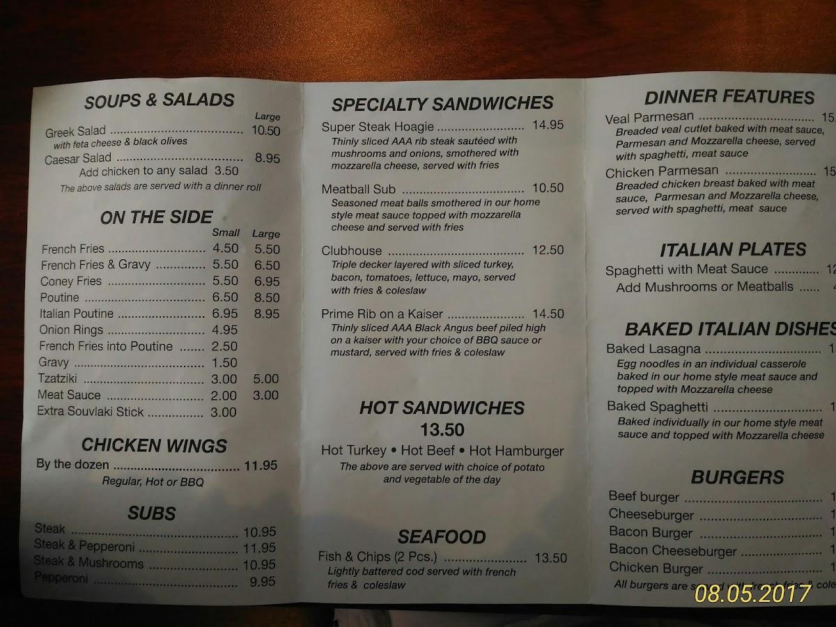City limits cafe menu