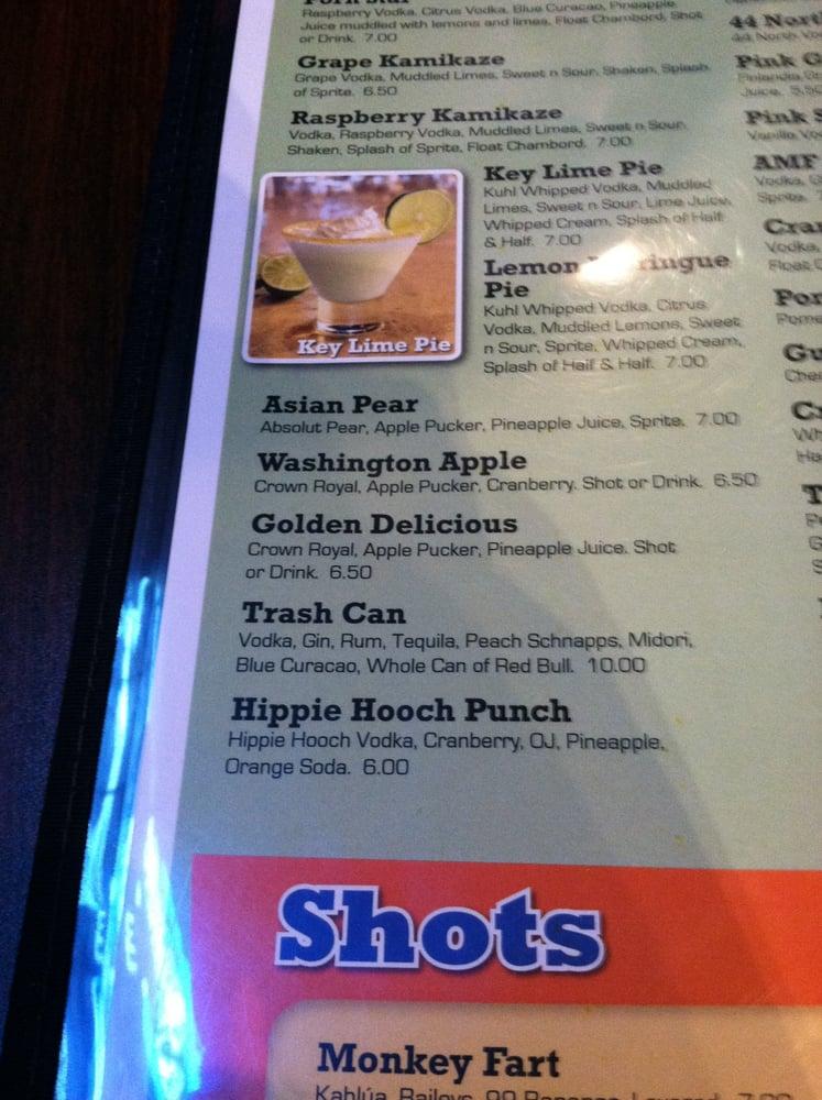 Menu at The Loose Wheel Puyallup's Pit Stop pub & bar, Puyallup