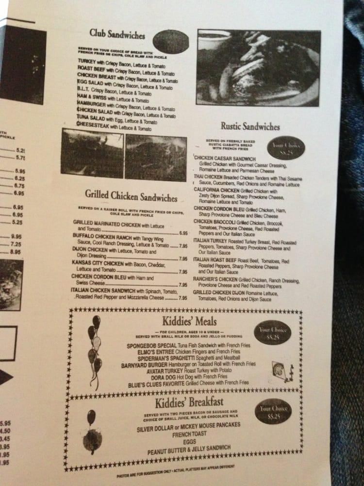 Menu at Swedesboro Diner restaurant, Swedesboro