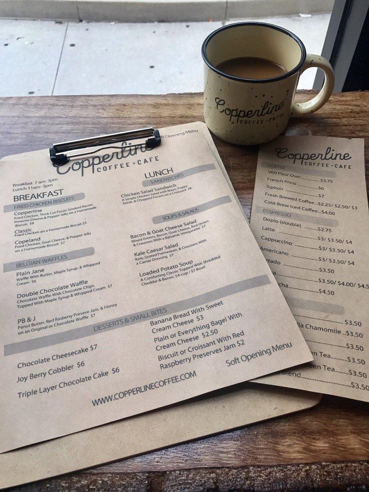 Menu at Copperline Coffee + Cafe, Port Orange