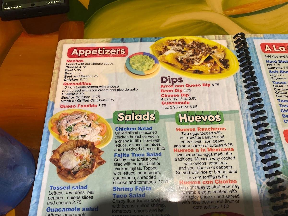 Menu at Fiesta Cancun restaurant, Rockford, 631 Highgrove Pl