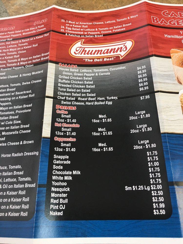 Menu at CAESAR'S BAGELS & DELI fast food, Hamilton Township