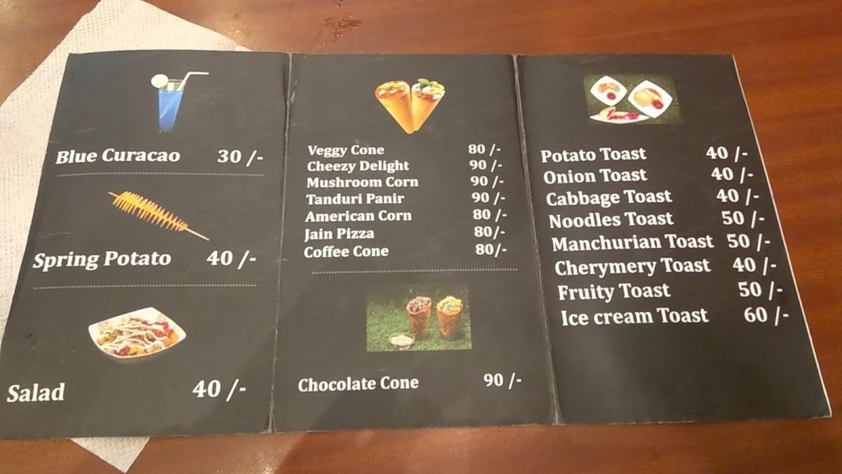 Pizza Cone menu