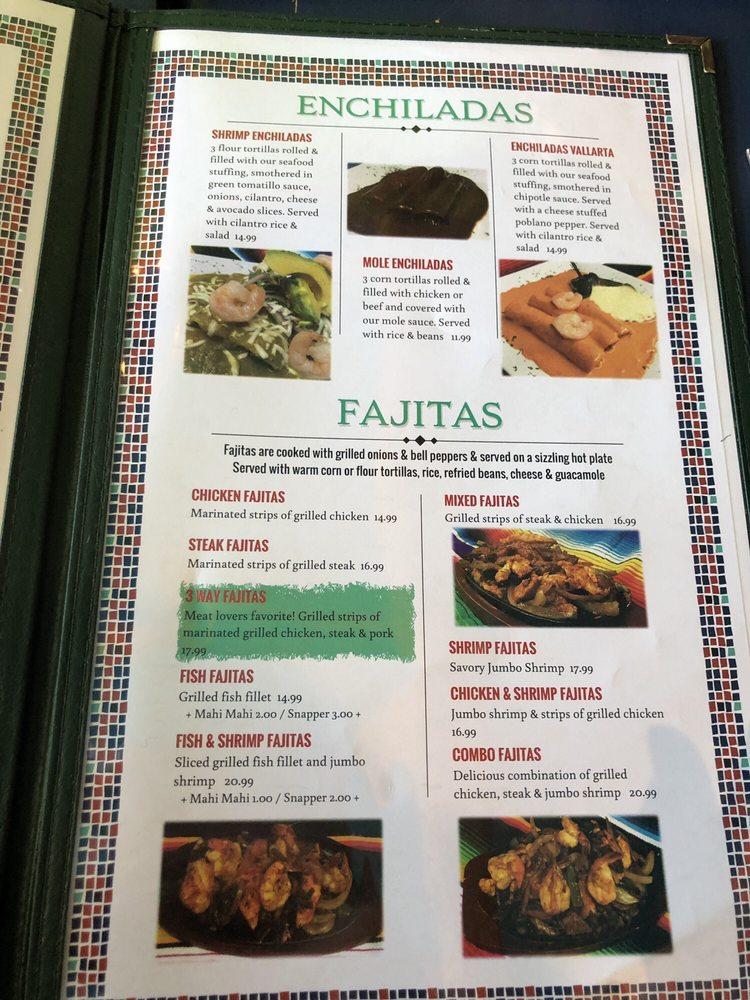 Menu at Puerto Vallarta Mexican Bar & Grill, Islamorada