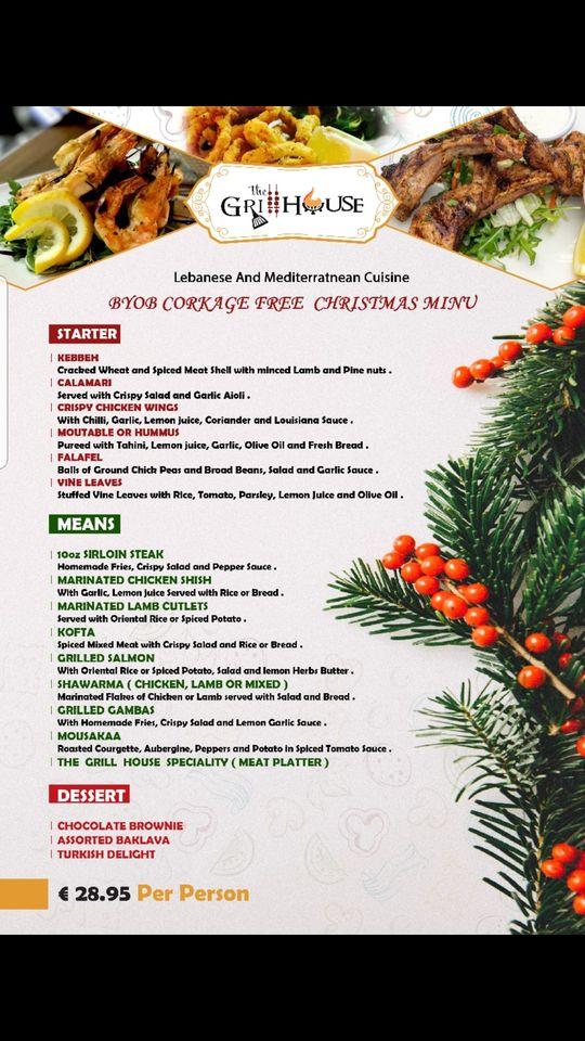 Carta del restaurante The Grill House Swords, Swords, The Grill House
