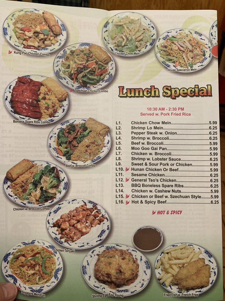 Menu at 1 Chinese Restaurant, Winona