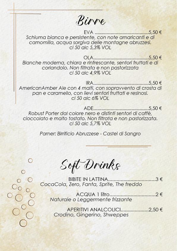 Menu di Hotel La Pieja 