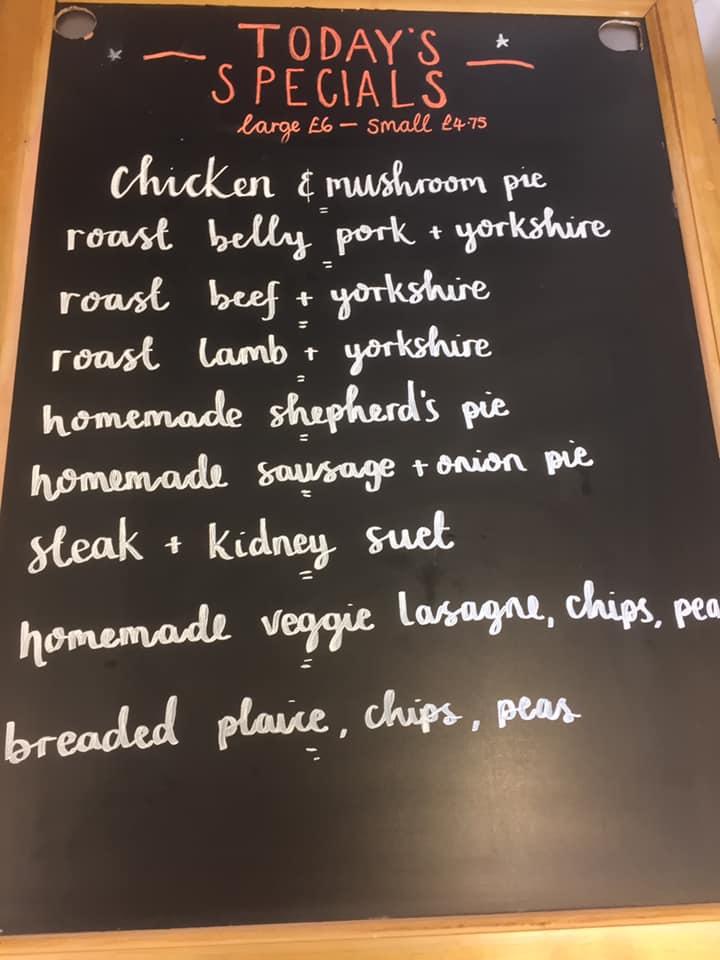 Menu at The Buttercross Garden Cafe, Bungay