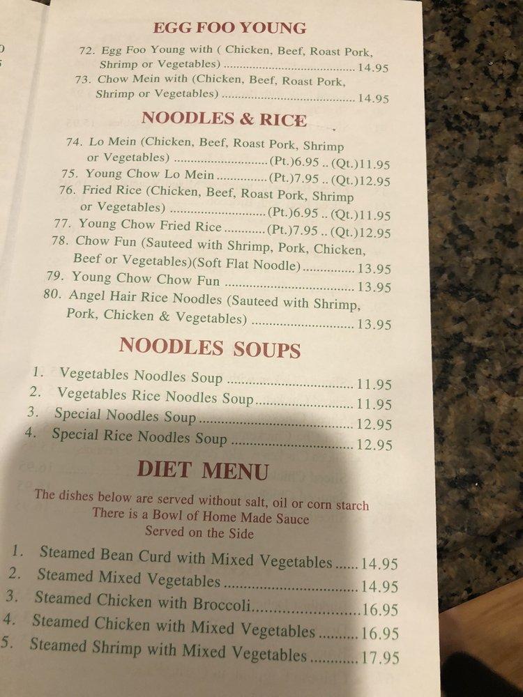 Menu at Bamboo House restaurant, Ridgewood