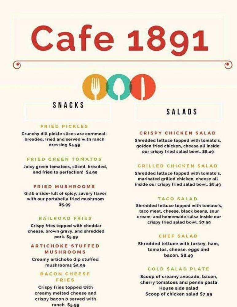 Carta de Cafe 1891, Norphlet