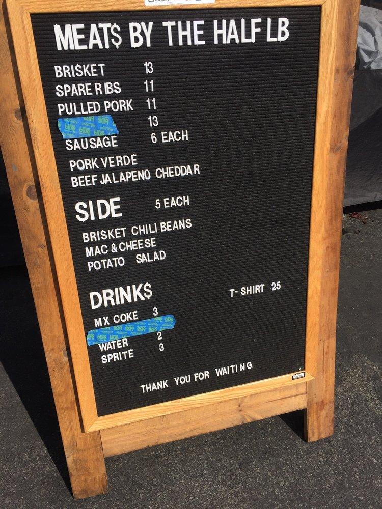 Menu at Moo's Craft Barbecue, Los Angeles, N Broadway