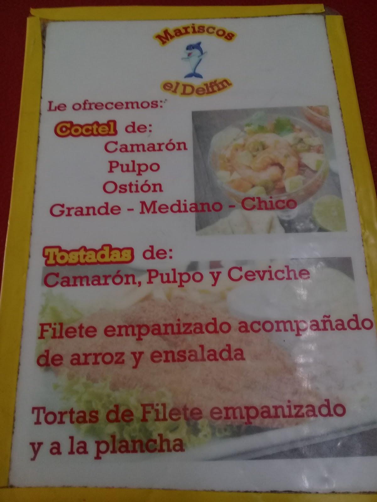 Menu At Tortas Y Mariscos El Delf N Restaurant Villagr N