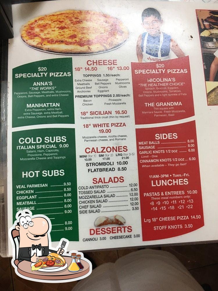 Anna's pizza deals menu