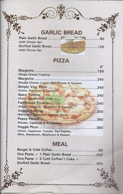 Jaisons menu