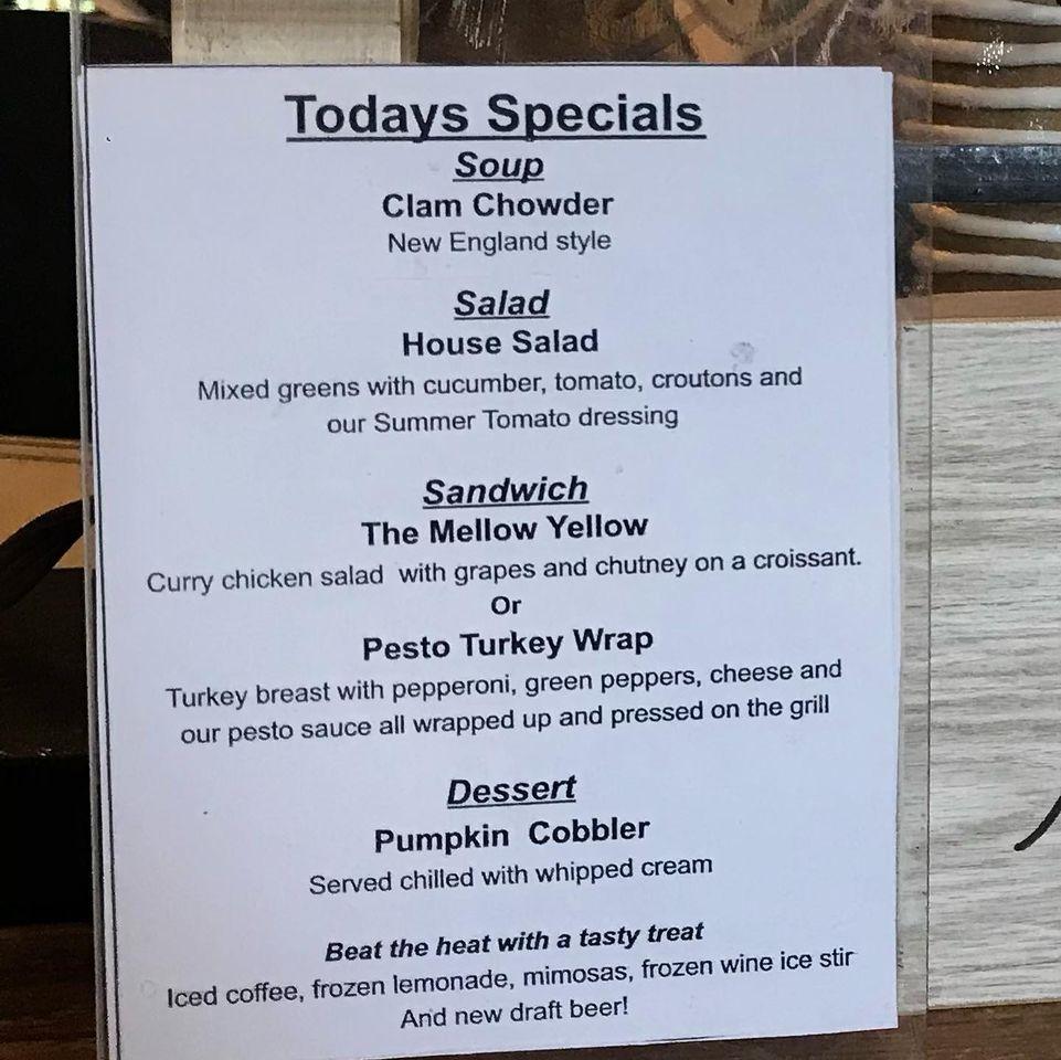 Menu at The Back Porch Restaurant, Lake Alfred, 115 Co Rd 557A