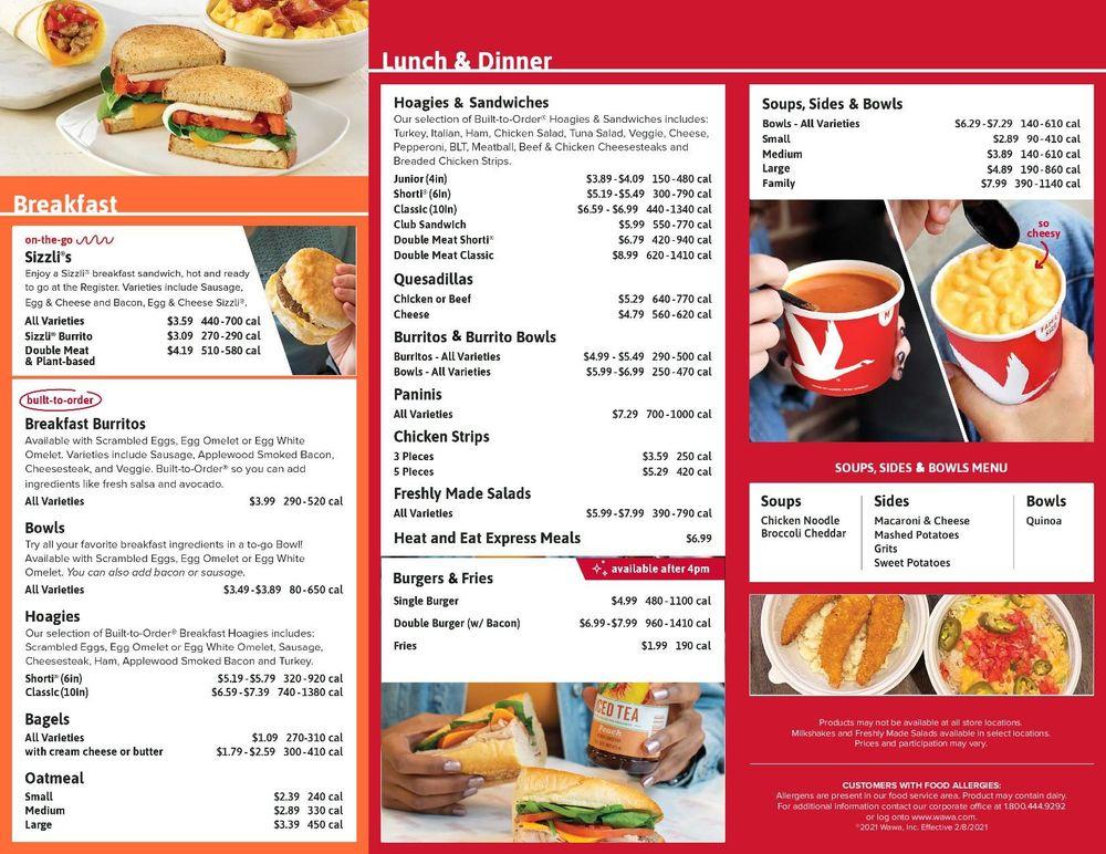 Menu At Wawa Cafe North Bergen Menu At Wawa Cafe North Bergen