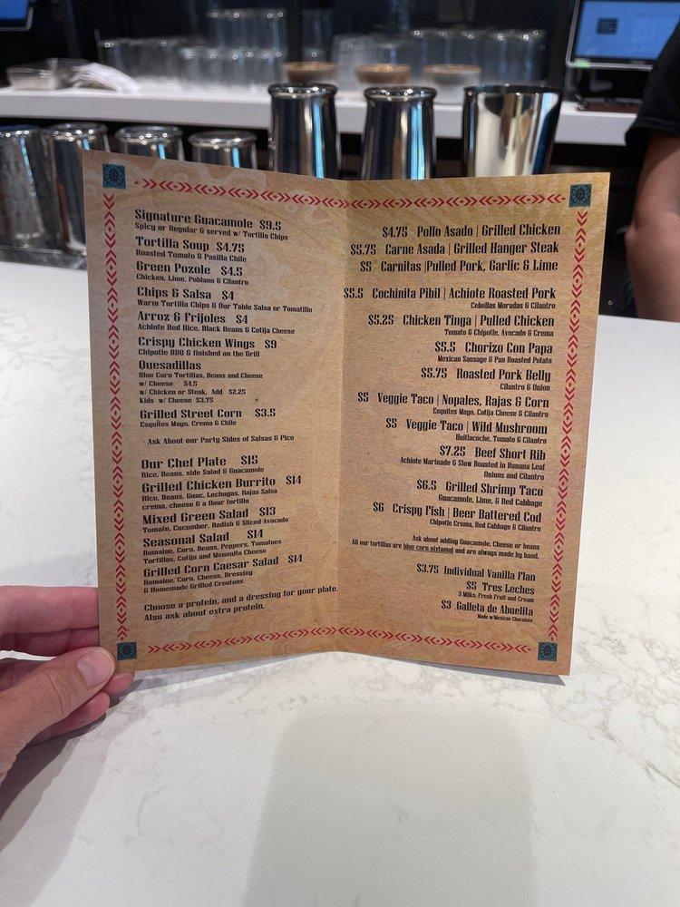 Carta del restaurante La Taqueria, Darien, Darien