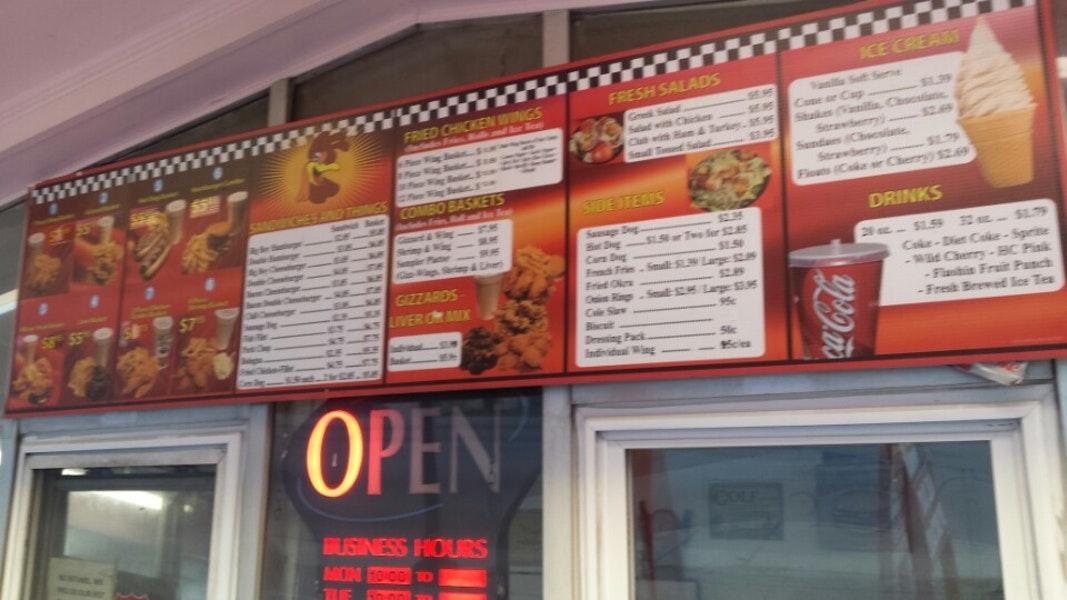 Menu at Anthony's Dairy Bar, Columbia, 2200 Two Notch Rd