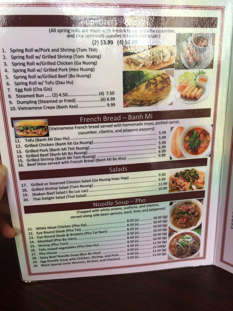 Menu at Phở House restaurant, Slidell, 720 Brownswitch Rd STE 6