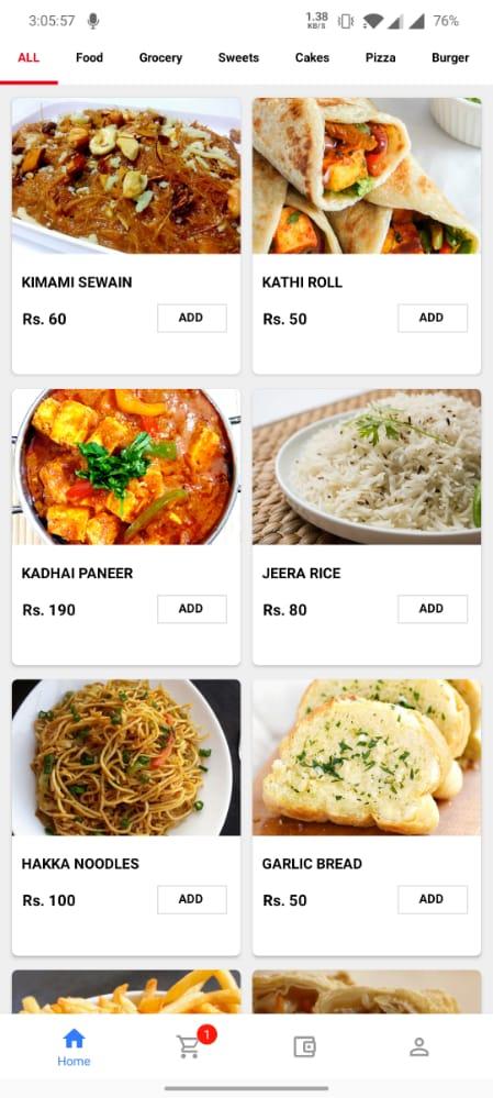 Dilli 6 Restaurant menu