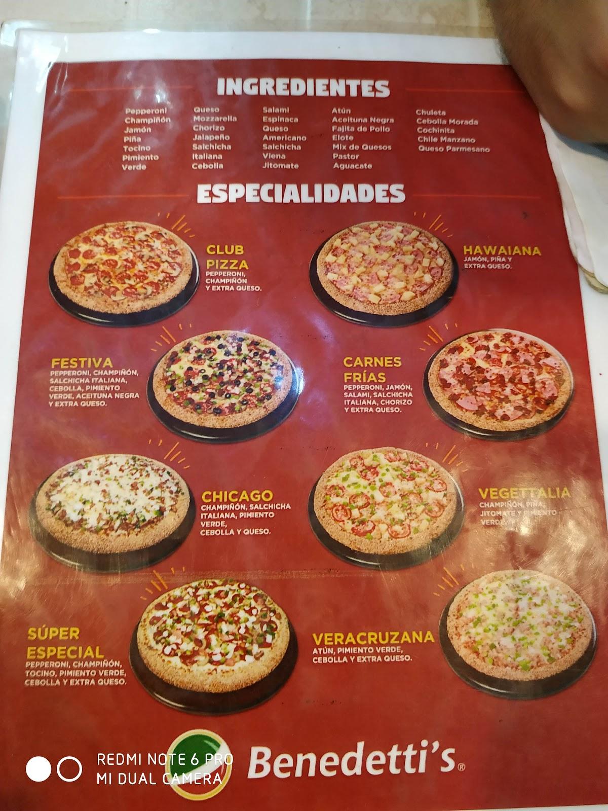 Menu At Benedettis Pizza Plaza Azcapotzalco Restaurant Ciudad López