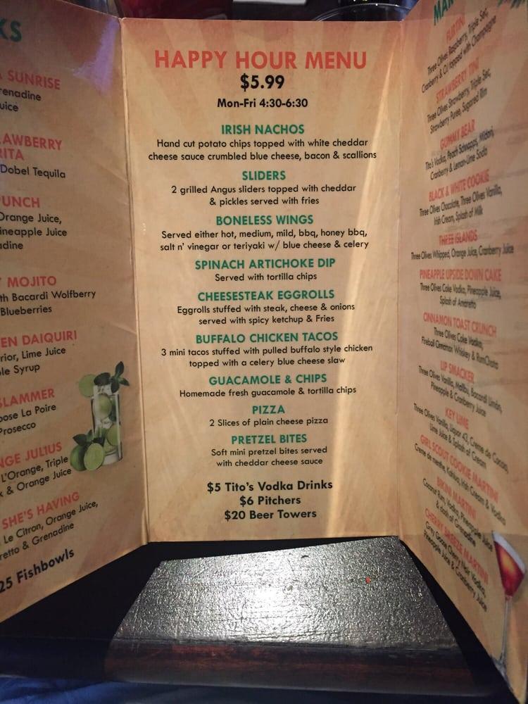 Carta del pub y bar Green Knoll Grill, Bridgewater