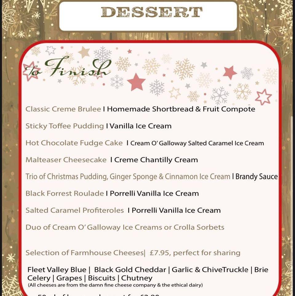 Menu at Tigh Na Mara Hotel restaurant, Sandhead