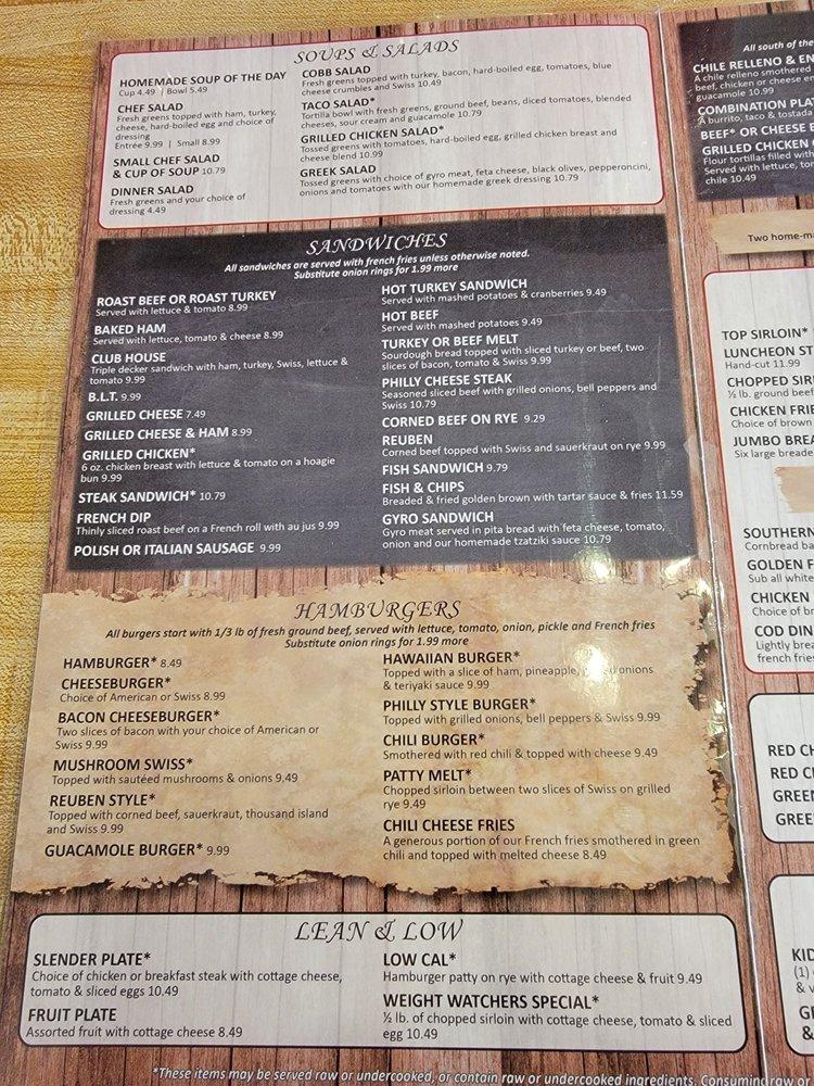 Menu at Appleridge Cafe, Wheat Ridge