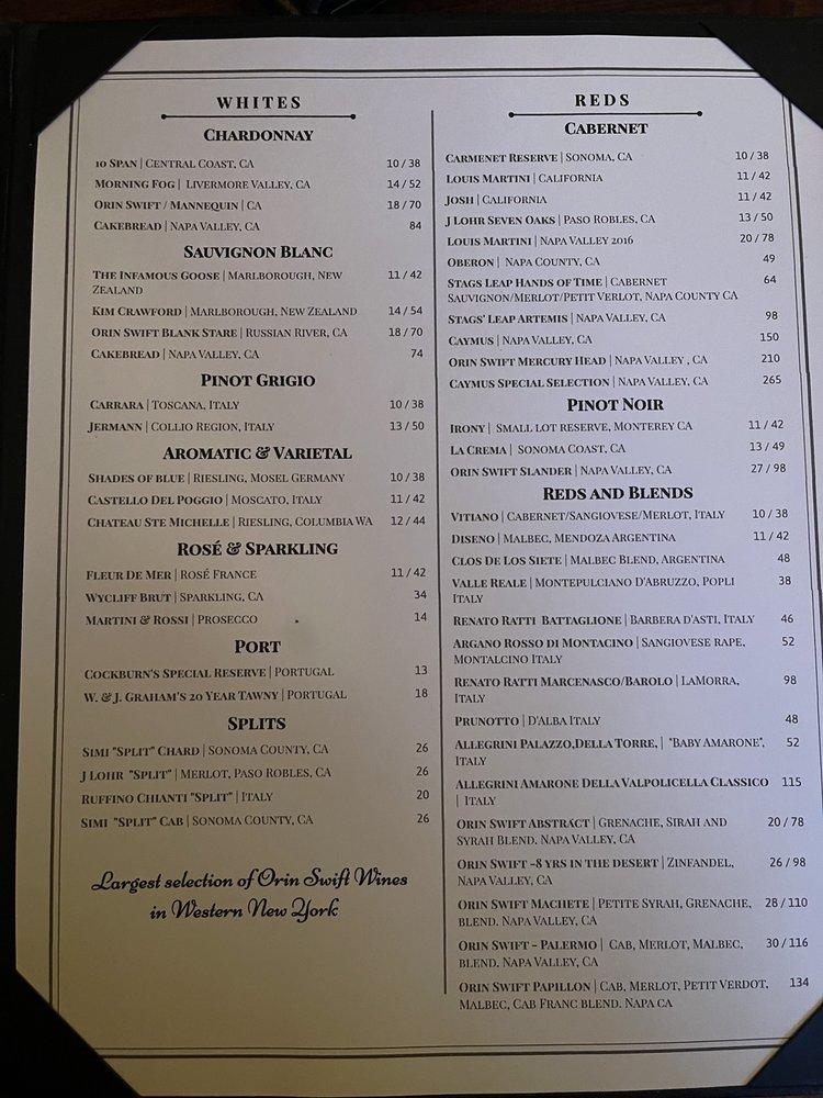 Menu at Gertie's Restaurant, Clarence Center