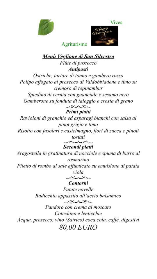 Menu di Vives Agriturismo 