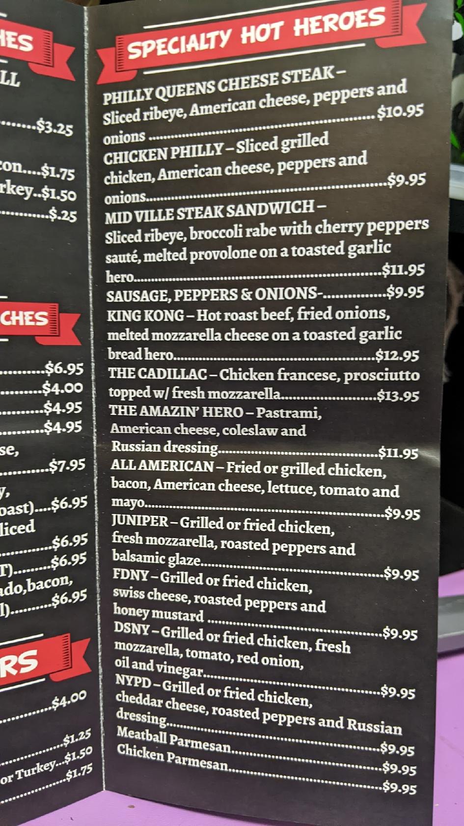 Menu at Middle Village Bagels, New York City, 7916 Eliot Ave