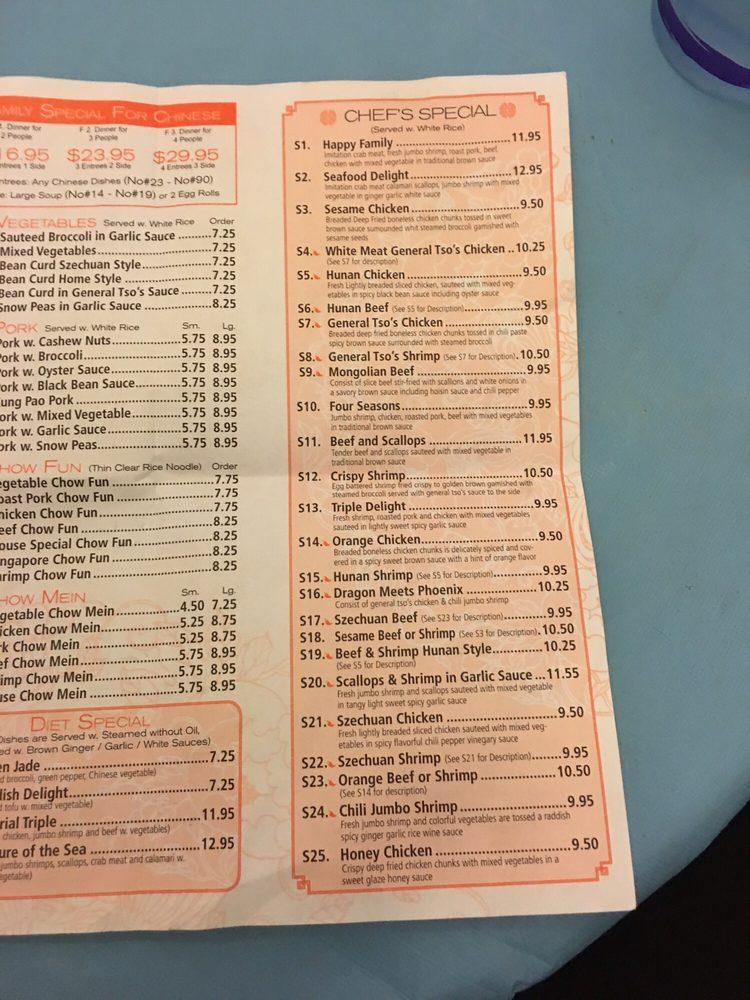 Menu at Tops China Restaurant, Richmond, Forest Hill Ave