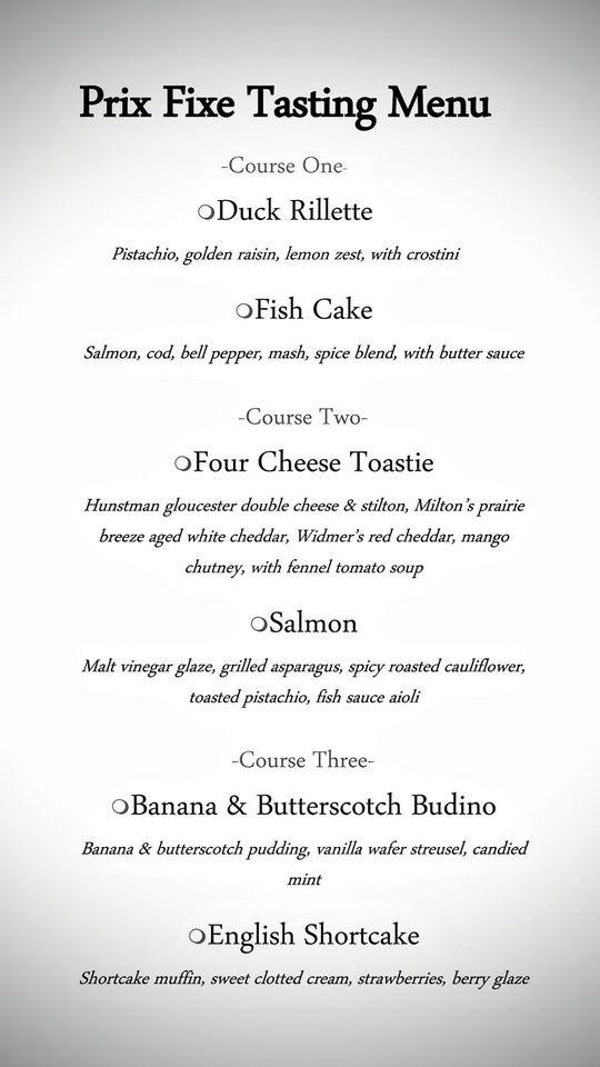 Menu at The Red Lion Pub, Chicago