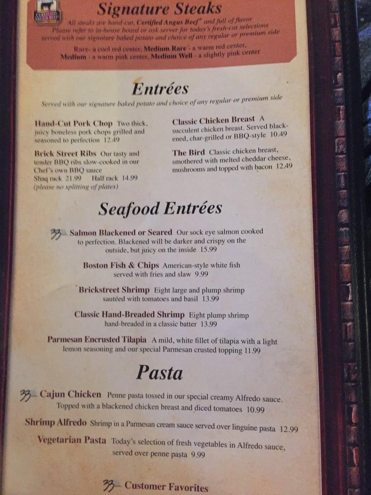 Menu at 33 Brick Street pub & bar, French Lick, 480 S Maple St