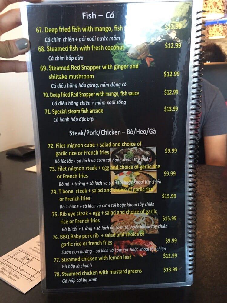 Menu at Hot Pot Family Restaurant, Garden Grove