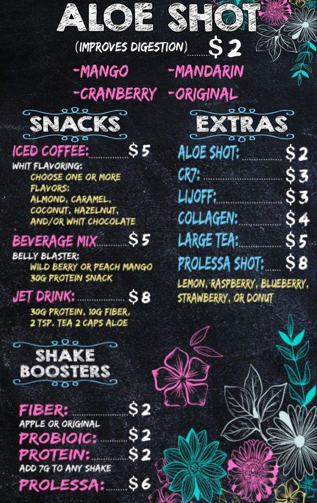Menu at Power Energy NutritionHerbalife pub & bar, Jacksonville