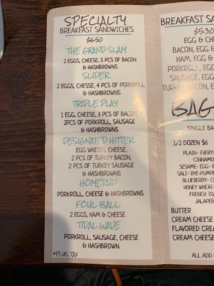 Menu at All Star Bagel by the beach, Asbury Park